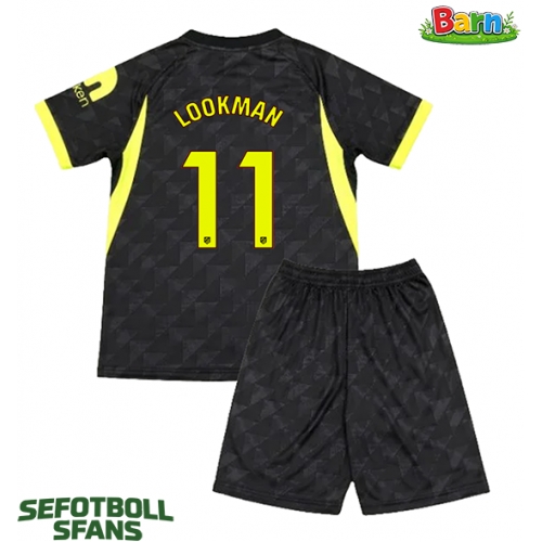 Atletico Madrid Ademola Lookman #11 Bortaställ Barn 2026-27 Kortärmad (+ Korta byxor) Atletico Madrid Ademola Lookman #11 Bortaställ Barn 2026-27 Kortärmad (+ Korta byxor)